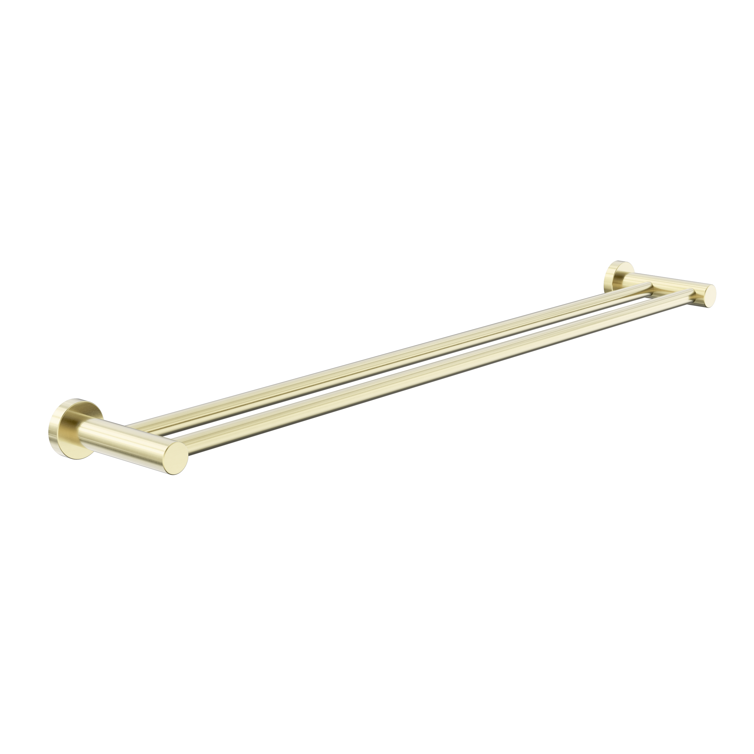 Dolce II Double Towel Rail 800mm Brushed Gold