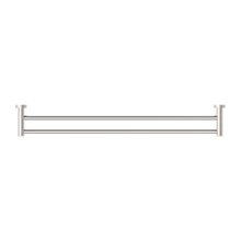 Dolce II Double Towel Rail 800mm Brushed Nickel