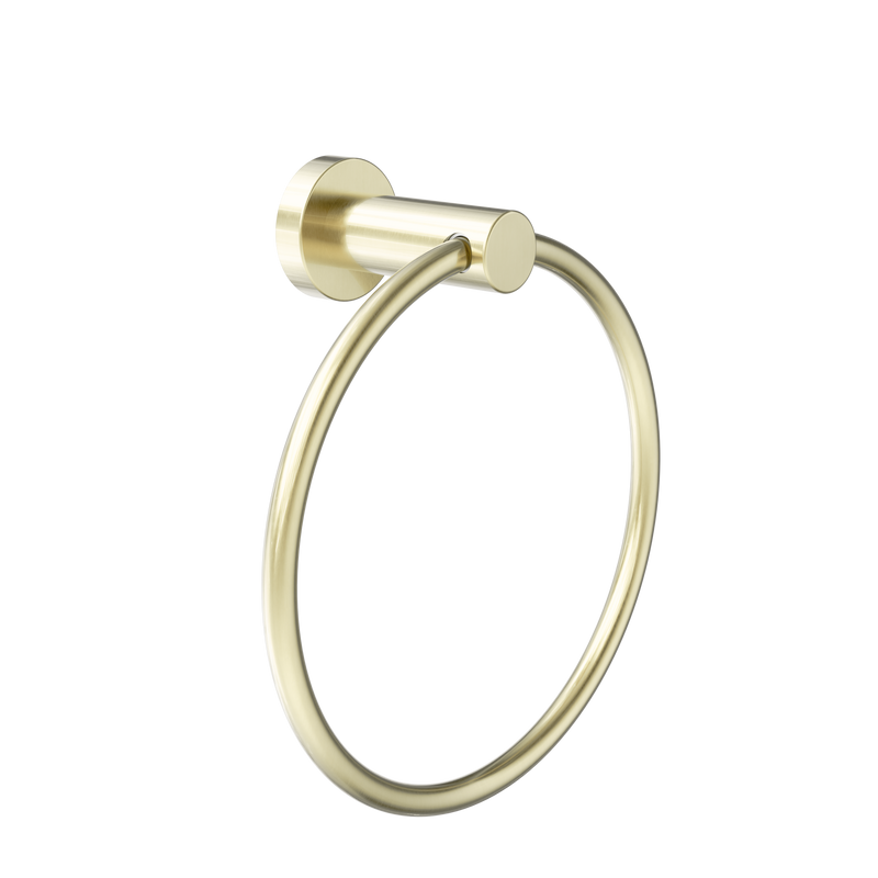 Dolce II Hand Towel Ring Brushed Gold
