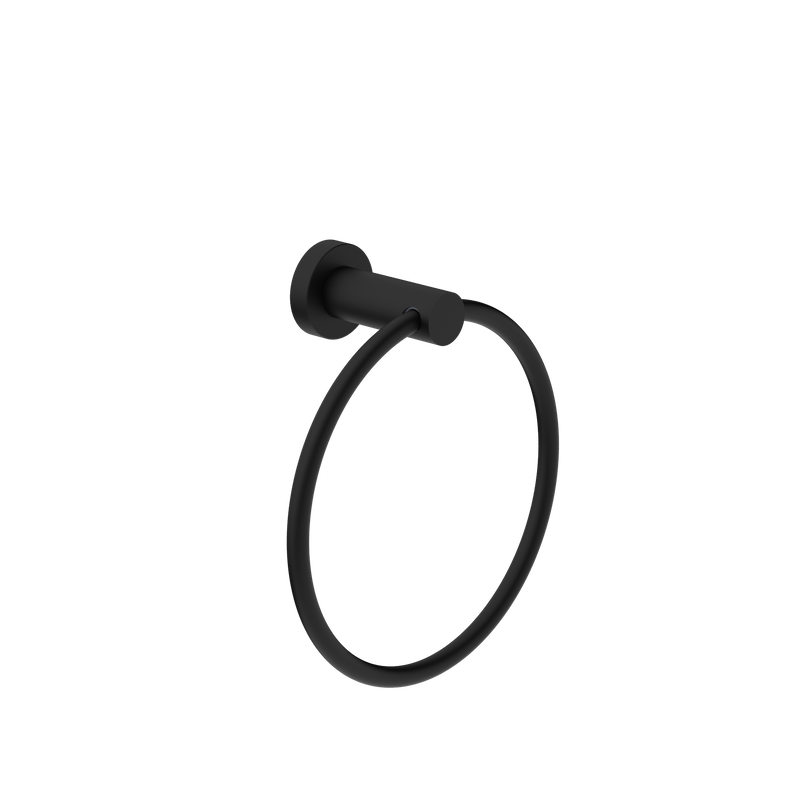 Dolce II Hand Towel Ring Matte Black