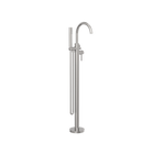 Mecca Round Freestanding Mixer With Hand Shower Brushed Nickel