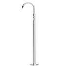 Mecca Round Freestanding Mixer With Hand Shower Chrome