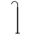 Mecca Round Freestanding Mixer With Hand Shower Matte Black