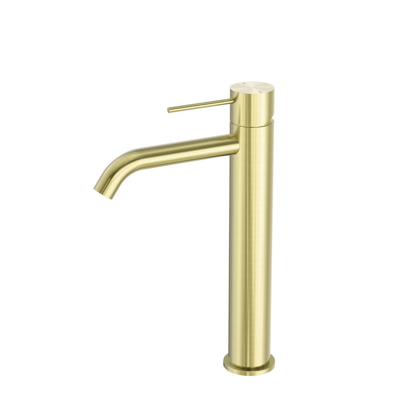 Mecca Tall Basin Mixer Brushed Gold