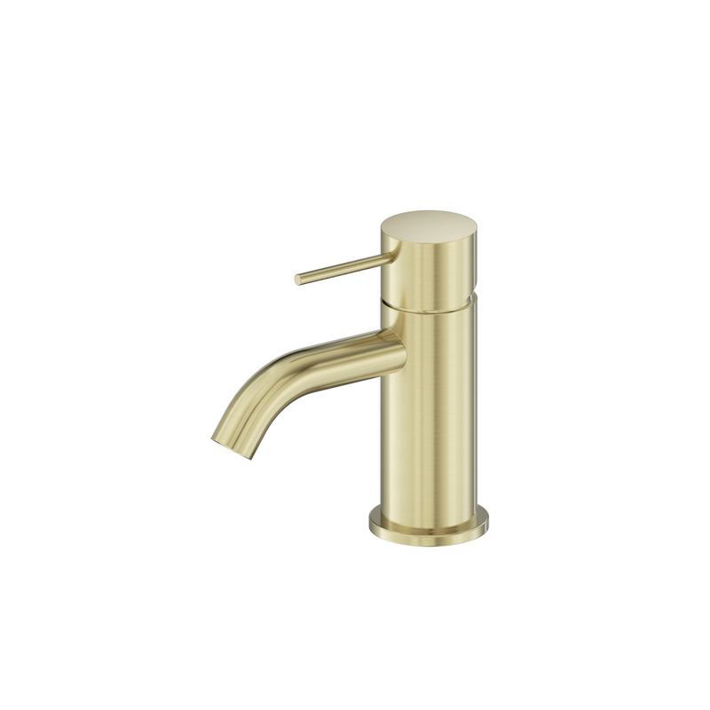 Mecca Mini Basin Mixer Brushed Gold