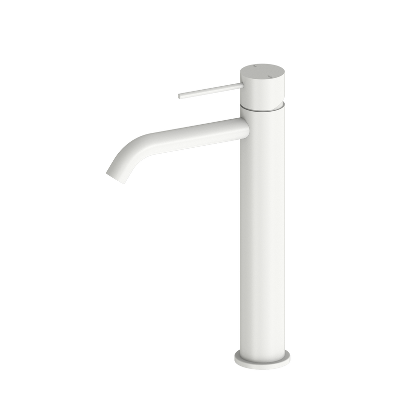 Mecca Tall Basin Mixer Matte White
