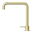 Mecca Hob Basin Mixer Square Swivel Spout Brushed Gold