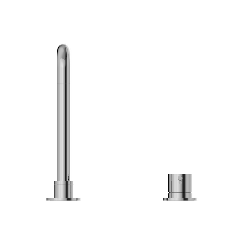 Mecca Hob Basin Mixer Square Swivel Spout Chrome