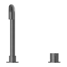 Mecca Hob Basin Mixer Square Swivel Spout Gun Metal