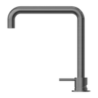 Mecca Hob Basin Mixer Square Swivel Spout Gun Metal