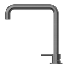 Mecca Hob Basin Mixer Square Swivel Spout Gun Metal