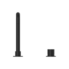 Mecca Hob Basin Mixer Square Swivel Spout Matte Black