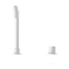 Mecca Hob Basin Mixer Square Swivel Spout Matte White