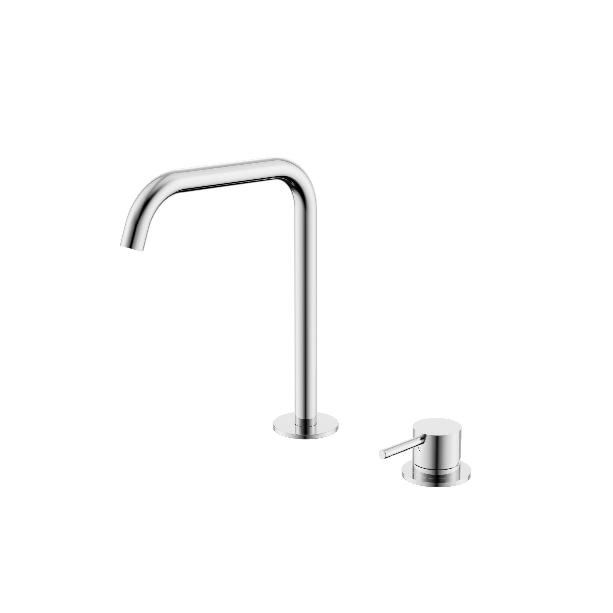 Mecca Hob Bath/Kitchen Mixer Set Edge Spout Chrome