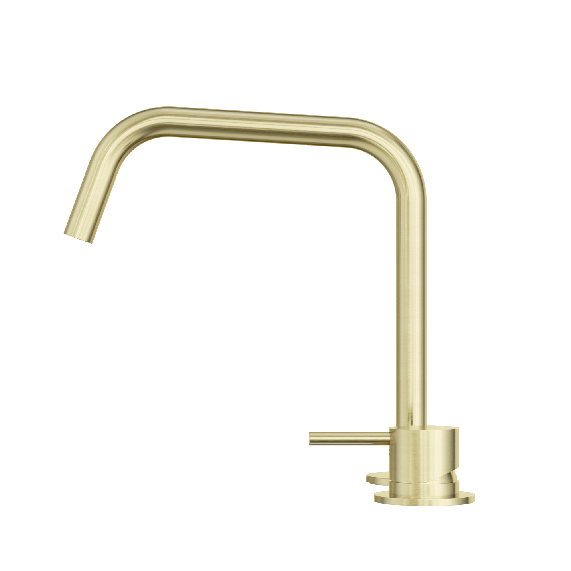 Mecca Hob Bath/Kitchen Mixer Set Edge Spout II Brushed Gold