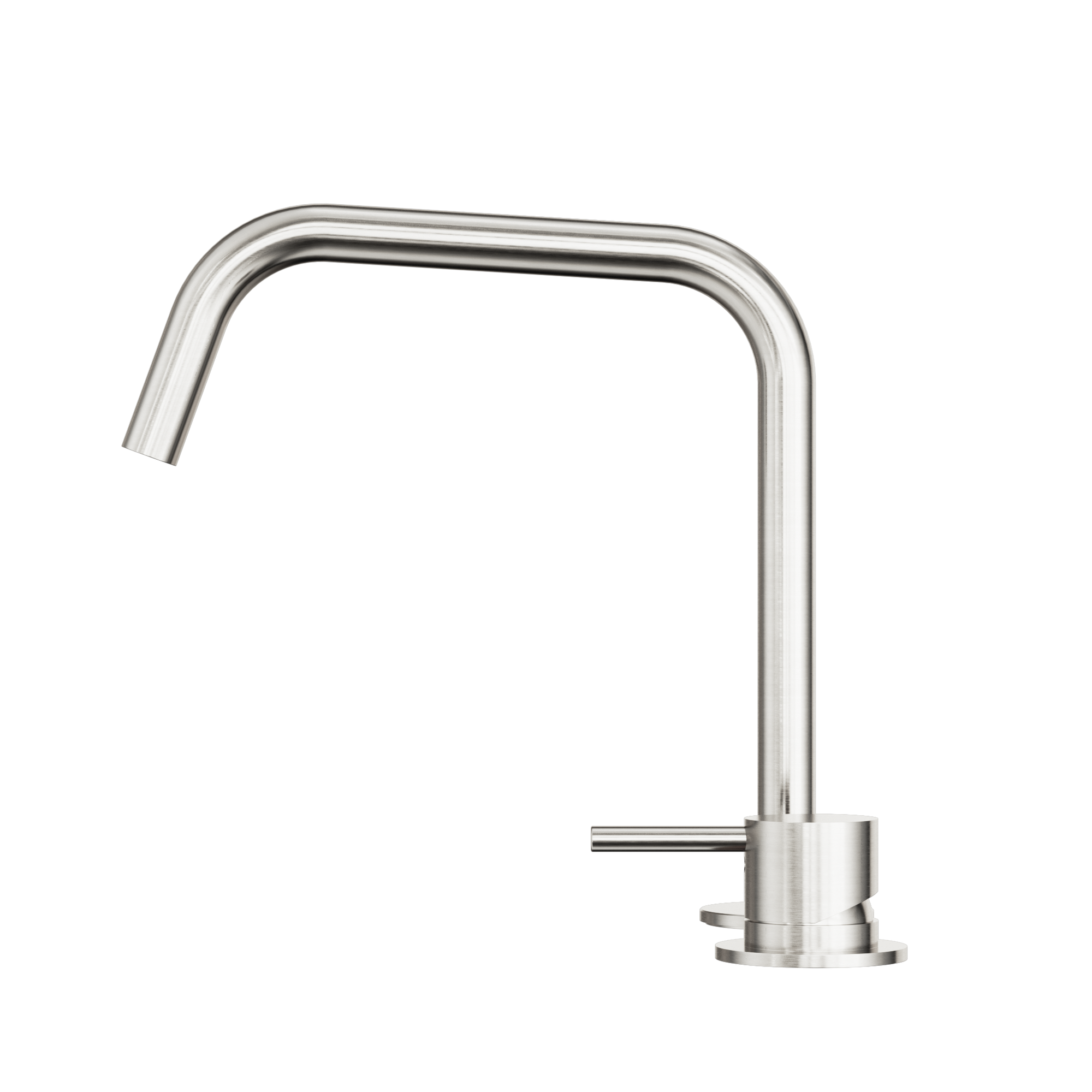 Mecca Hob Bath/Kitchen Mixer Set Edge Spout II Brushed Nickel