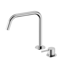 Mecca Hob Bath/Kitchen Mixer Set Edge Spout II Chrome