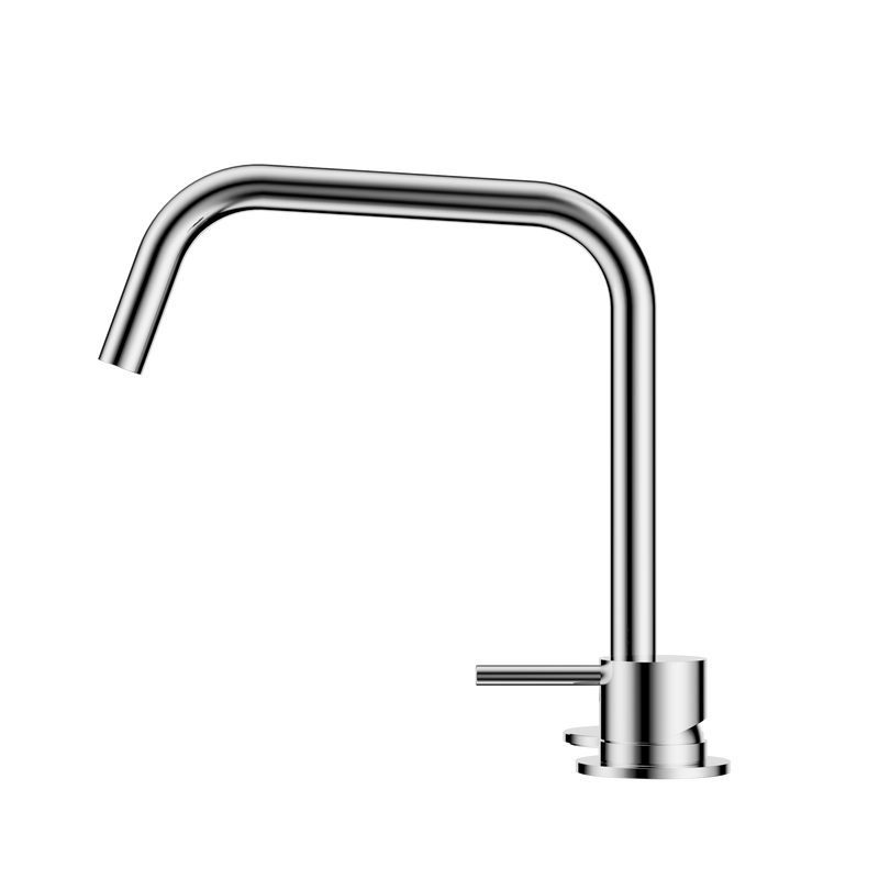Mecca Hob Bath/Kitchen Mixer Set Edge Spout II Chrome