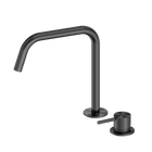 Mecca Hob Bath/Kitchen Mixer Set Edge Spout II Gun Metal