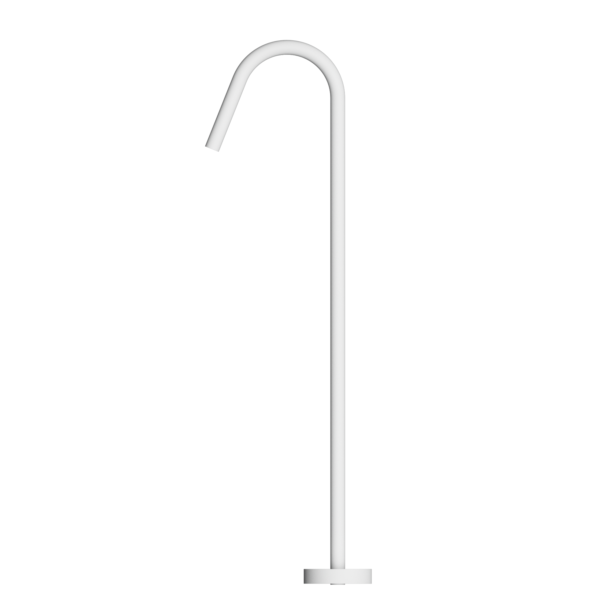 Mecca Freestanding Bath Spout Only Matte White