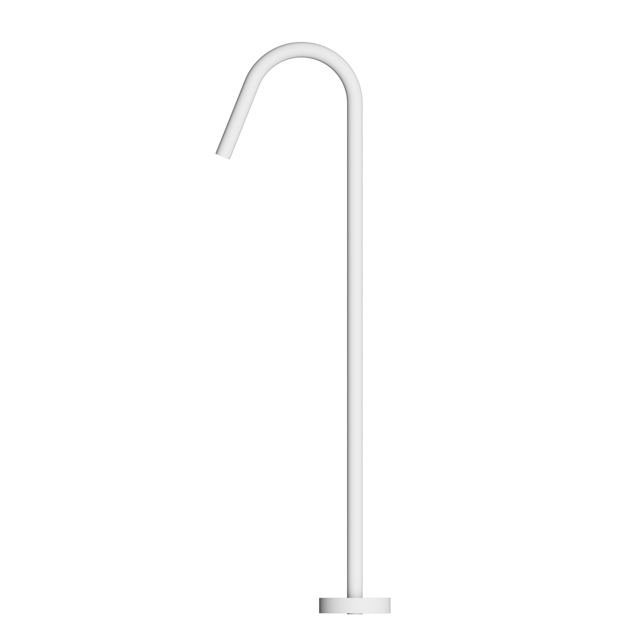 Mecca Freestanding Bath Spout Only Matte White