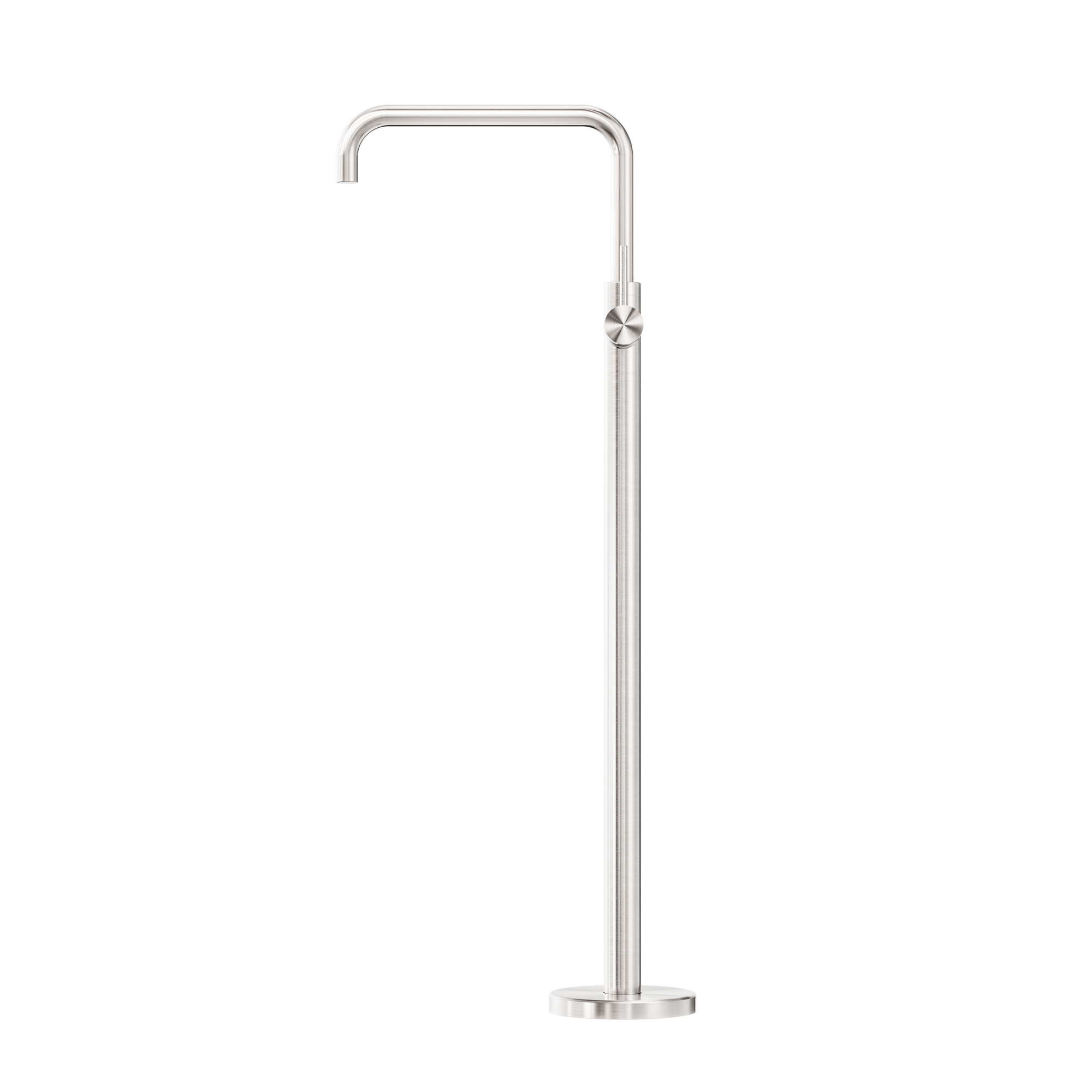 Mecca Freestanding Bath Mixer Square Shape Brushed Nickel