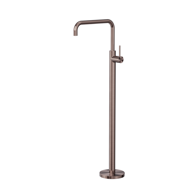 Mecca Freestanding Bath Mixer Square Shape Brushed Bronze