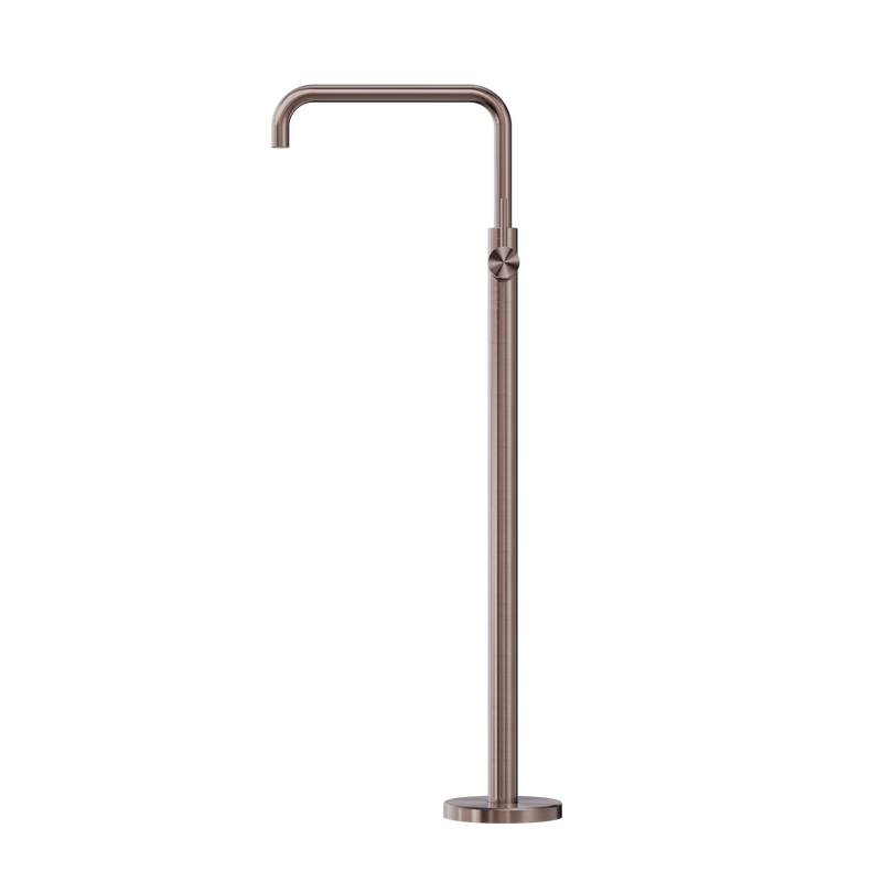 Mecca Freestanding Bath Mixer Square Shape Brushed Bronze