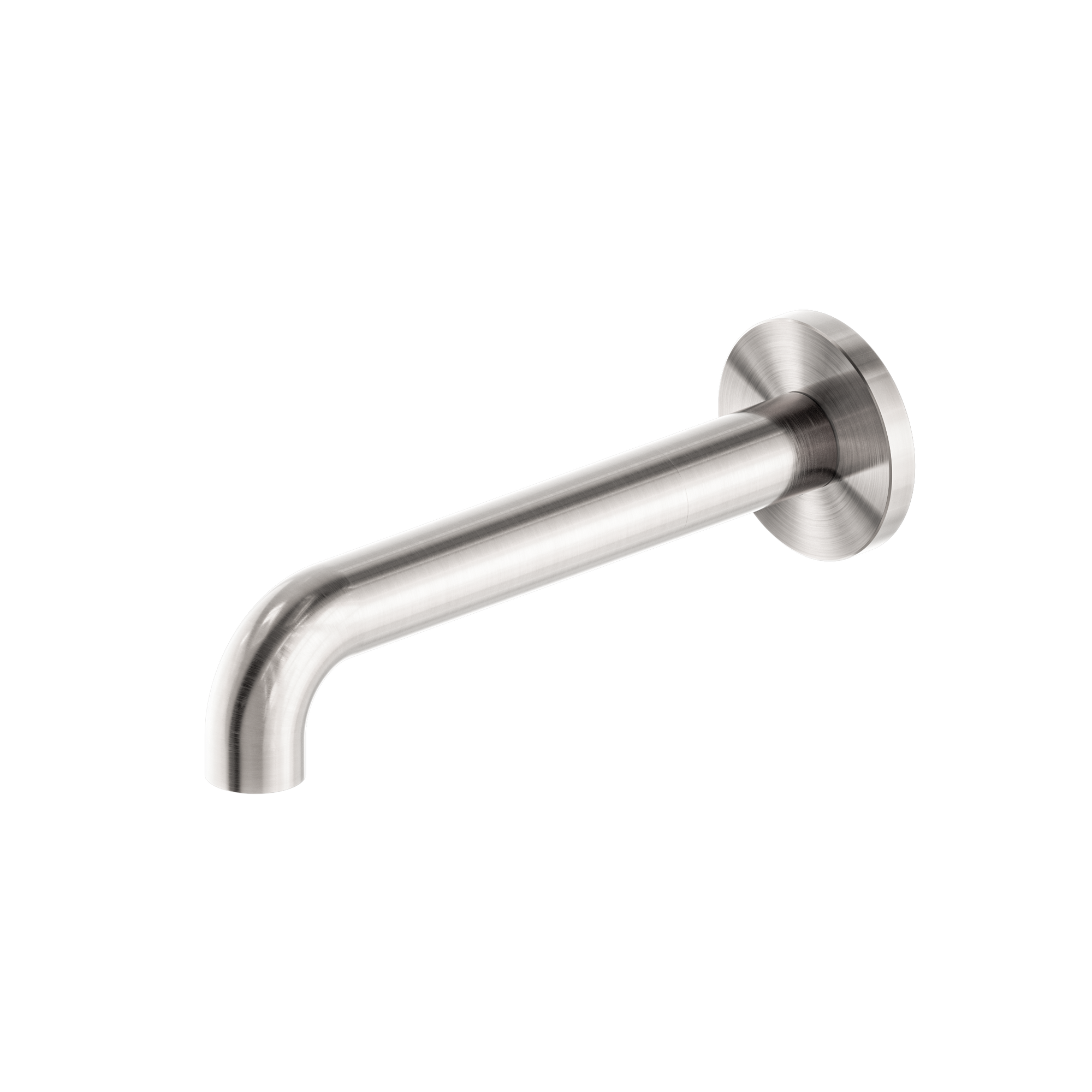 Mecca Basin/Bath Spout Only 185mm Brushed Nickel