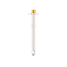 Mecca Wall Mounted Swivel Bath Spout Only 225mm Brushed Nickel