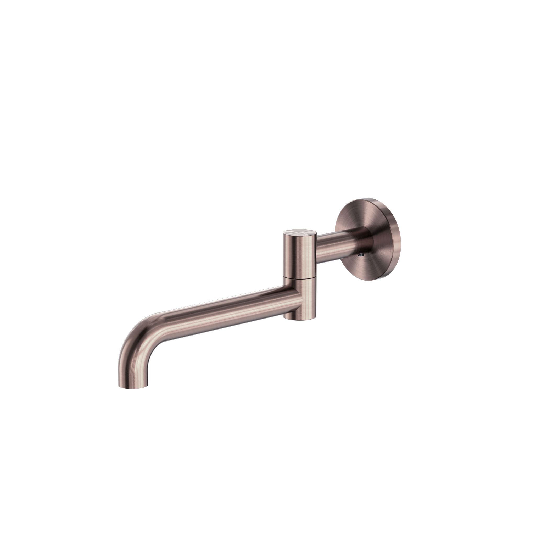 Mecca Wall Mounted Swivel Bath Spout Only 225mm Brushed Bronze