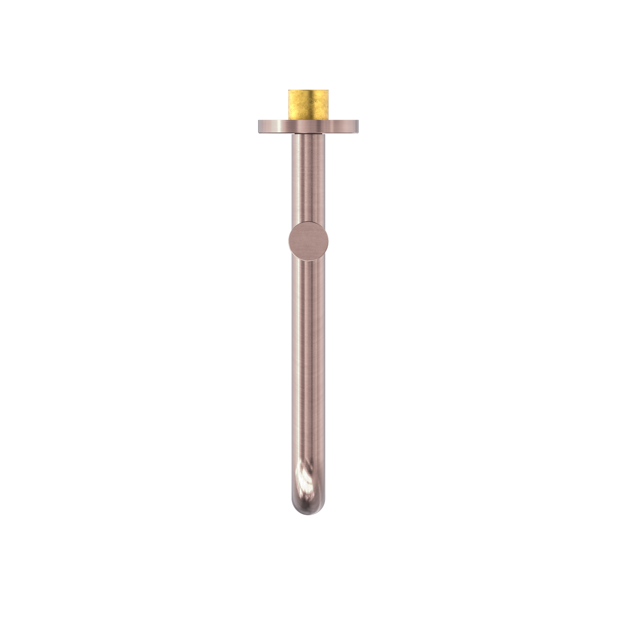 Mecca Wall Mounted Swivel Bath Spout Only 225mm Brushed Bronze