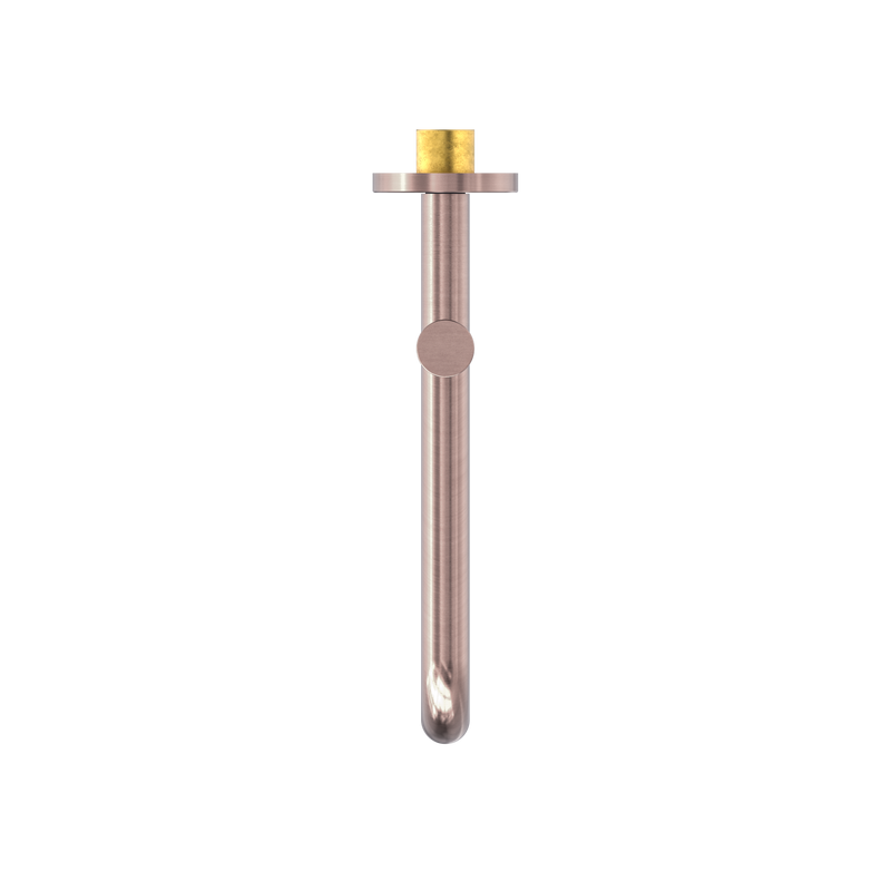 Mecca Wall Mounted Swivel Bath Spout Only 225mm Brushed Bronze
