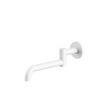 Mecca Wall Mounted Swivel Bath Spout Only 225mm Matte White