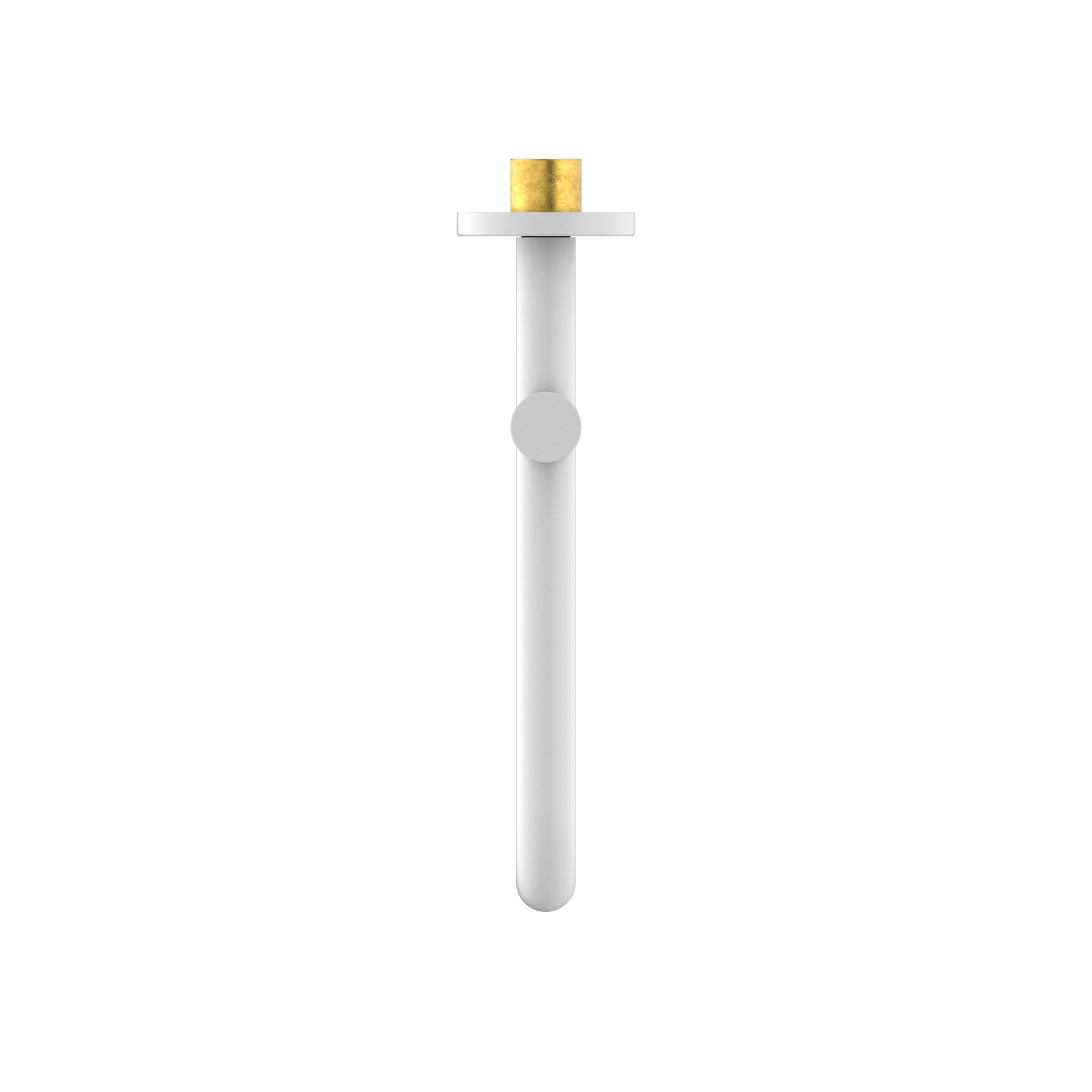 Mecca Wall Mounted Swivel Bath Spout Only 225mm Matte White