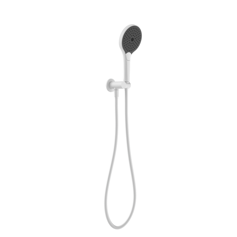 Mecca Shower On Bracket With Air Shower II Matte White
