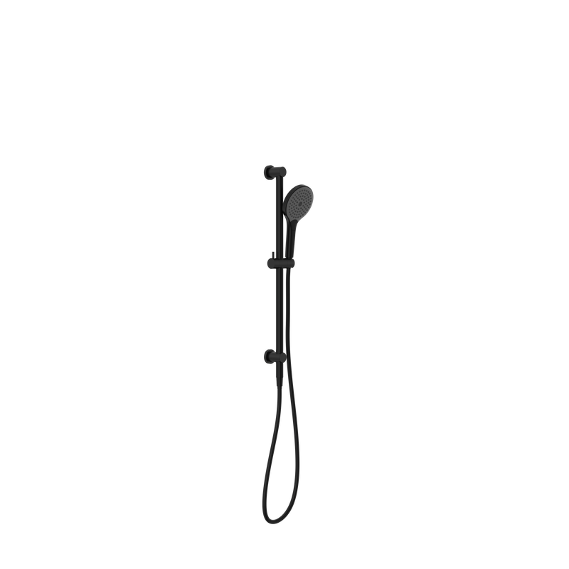 Mecca Shower Rail With Air Shower II Matte Black