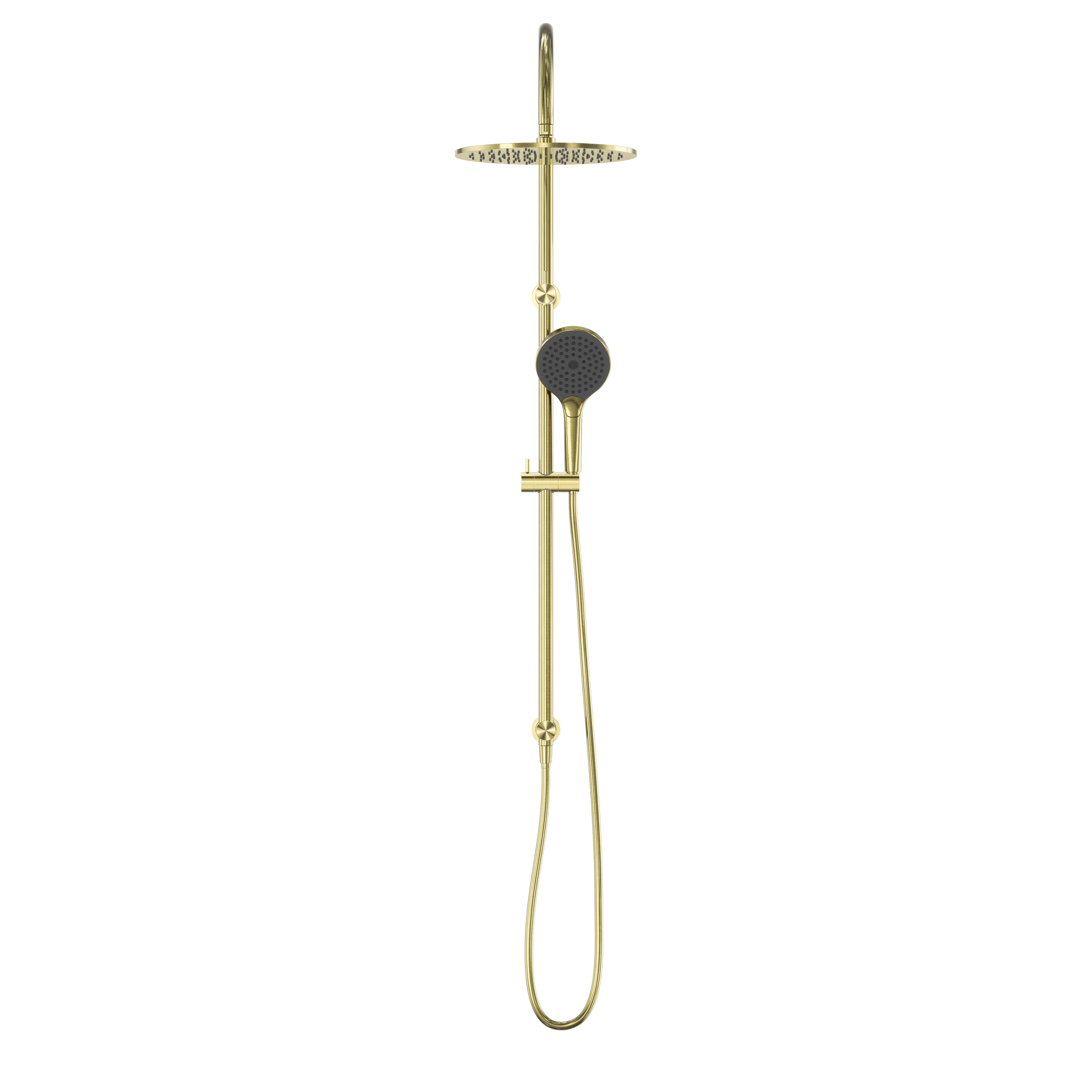 Mecca Twin Shower With Air Shower II Brushed Gold