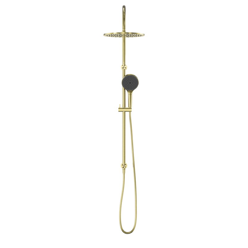 Mecca Twin Shower With Air Shower II Brushed Gold