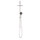 Mecca Twin Shower With Air Shower II Brushed Nickel