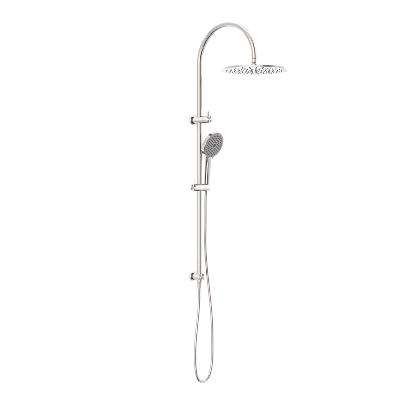 Mecca Twin Shower With Air Shower II Brushed Nickel