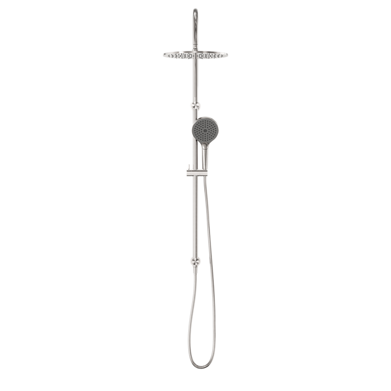 Mecca Twin Shower With Air Shower II Brushed Nickel