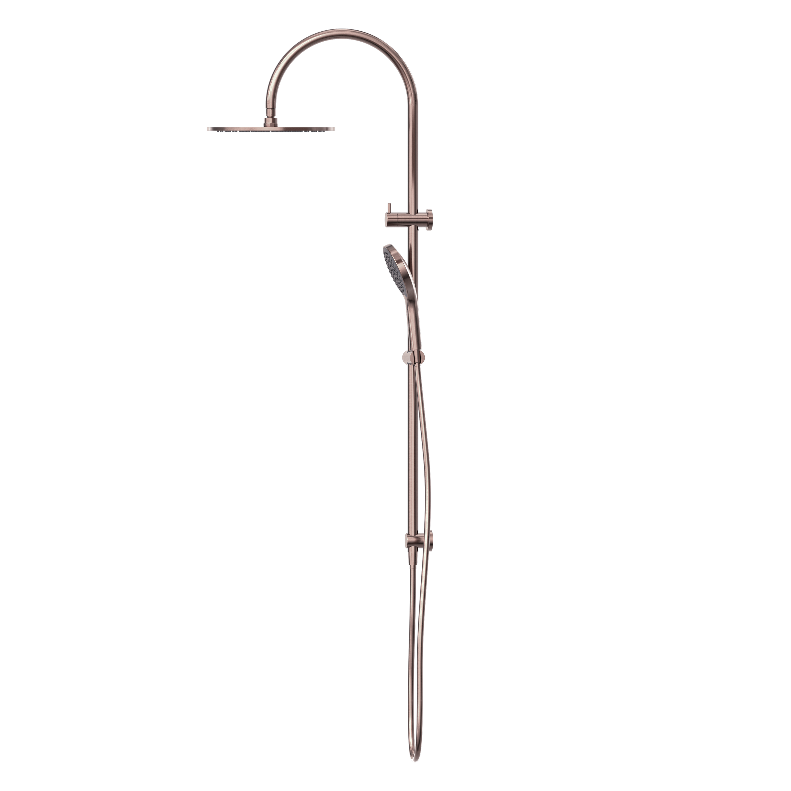Mecca Twin Shower With Air Shower II Brushed Bronze
