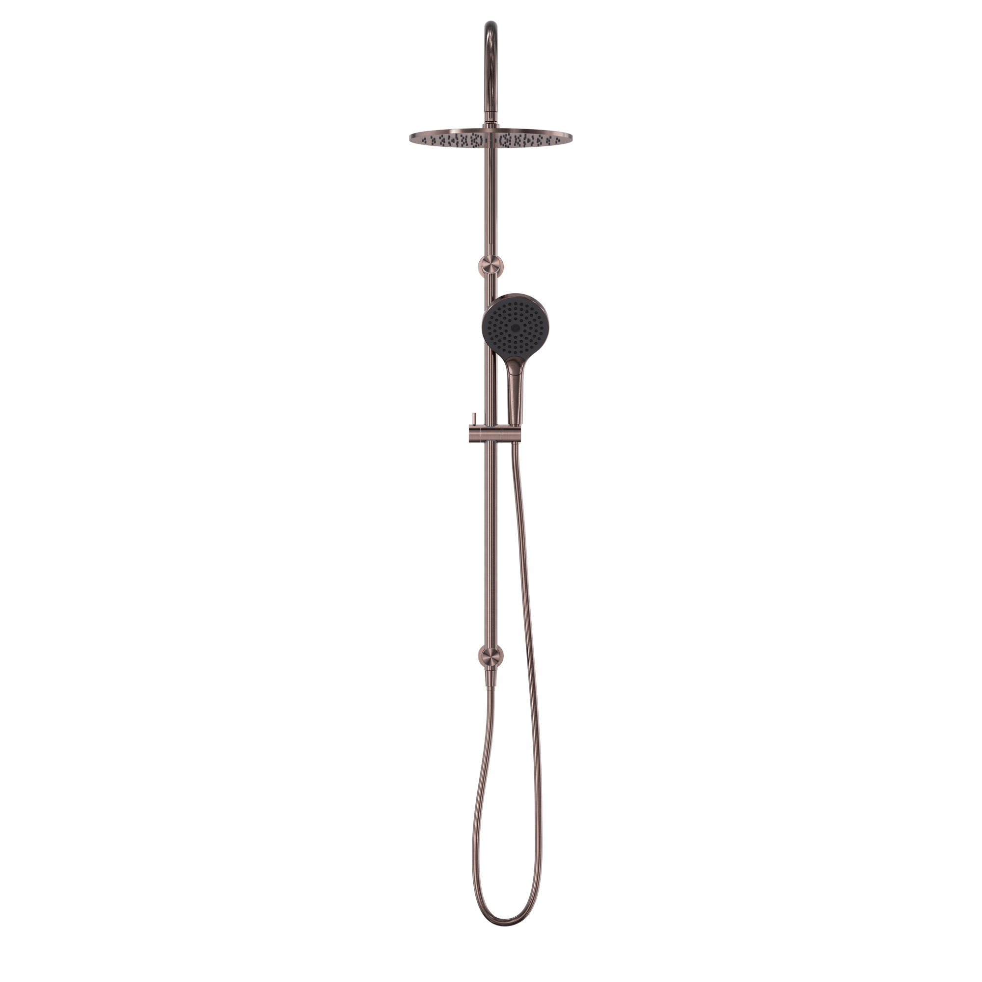 Mecca Twin Shower With Air Shower II Brushed Bronze