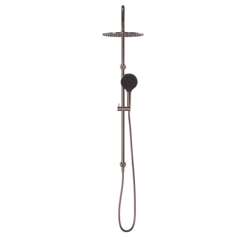 Mecca Twin Shower With Air Shower II Brushed Bronze