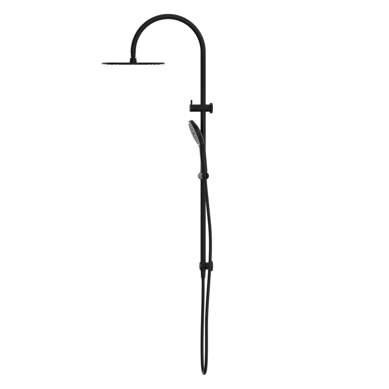 Mecca Twin Shower With Air Shower II Matte Black