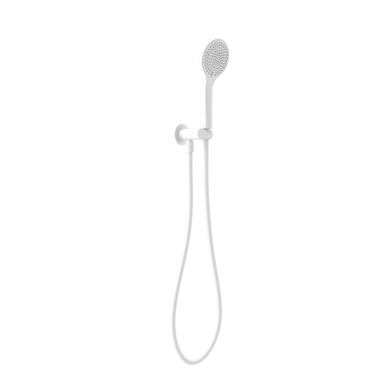 Mecca Shower On Bracket With Air Shower Matte White