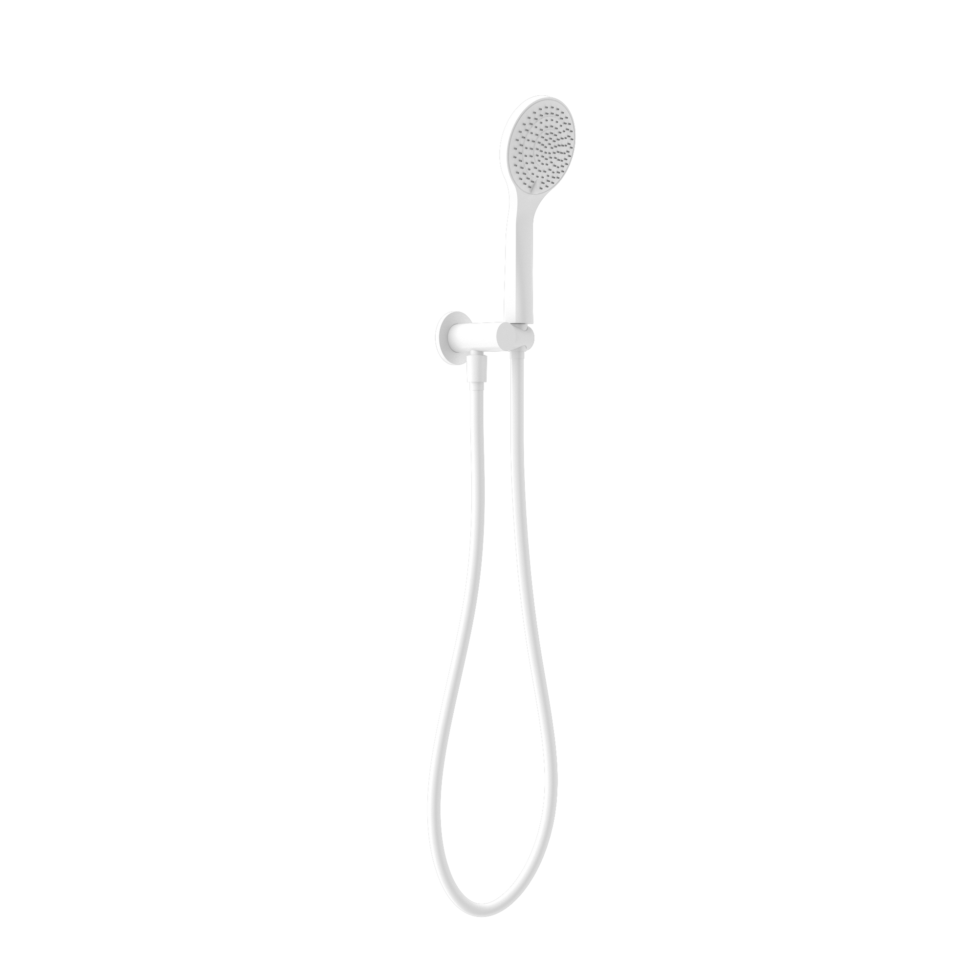 Mecca Shower On Bracket With Air Shower Matte White