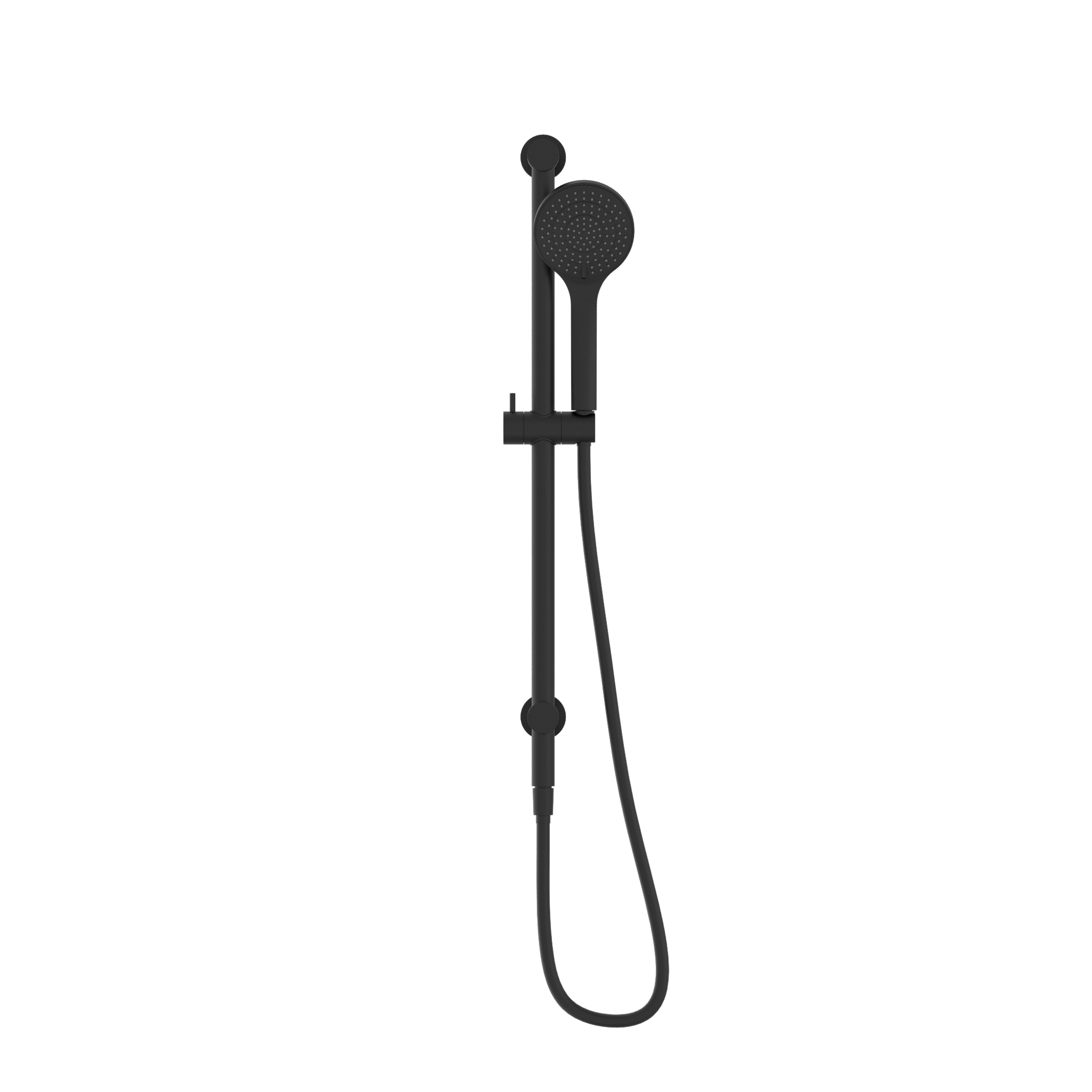 Mecca Shower Rail With Air Shower Matte Black
