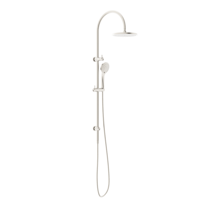 Mecca Twin Shower With Air Shower Brushed Nickel